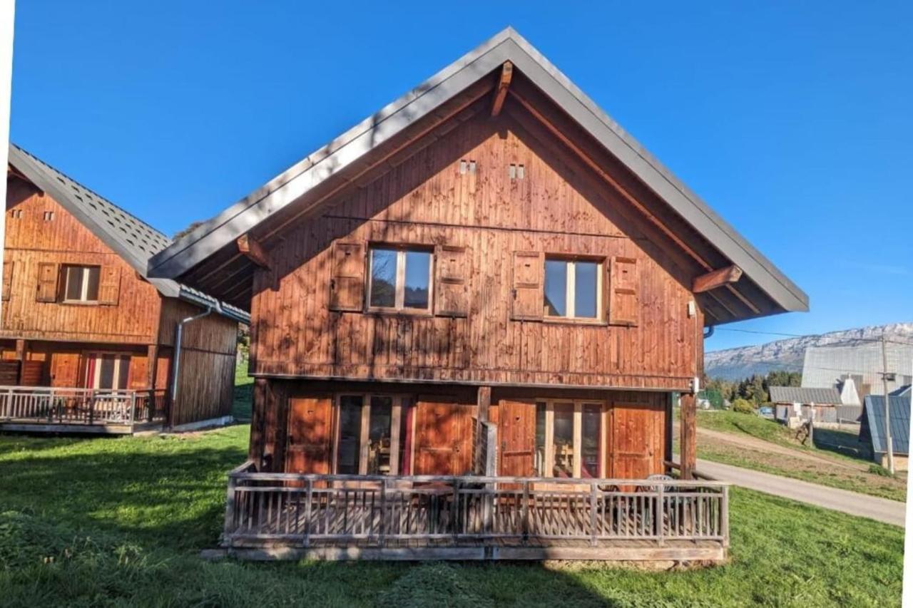 Chalet Moeki Acces Piscine Sauna Les Déserts Kültér fotó